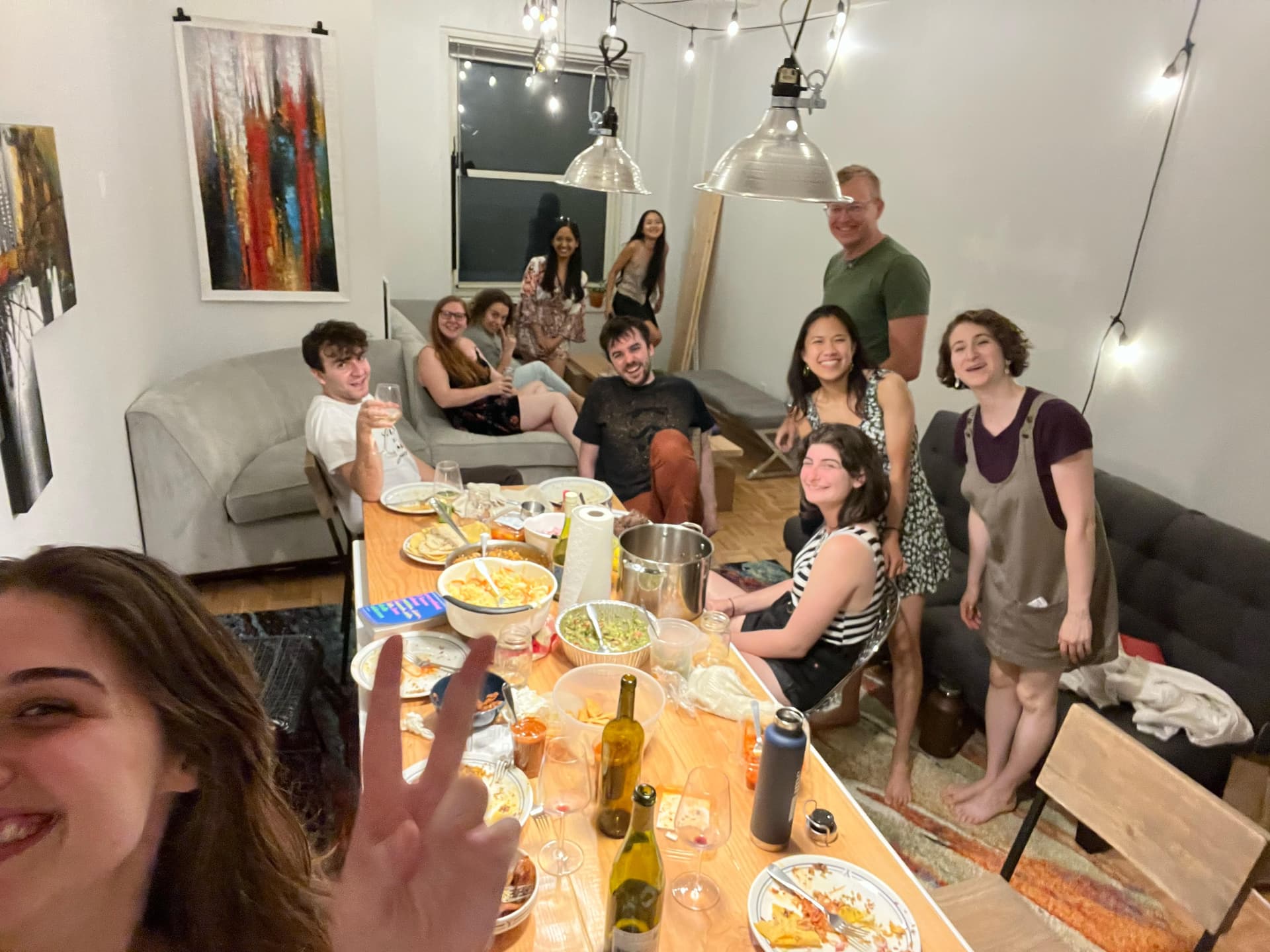 The FiDi apartment — the first 1+1 dinners